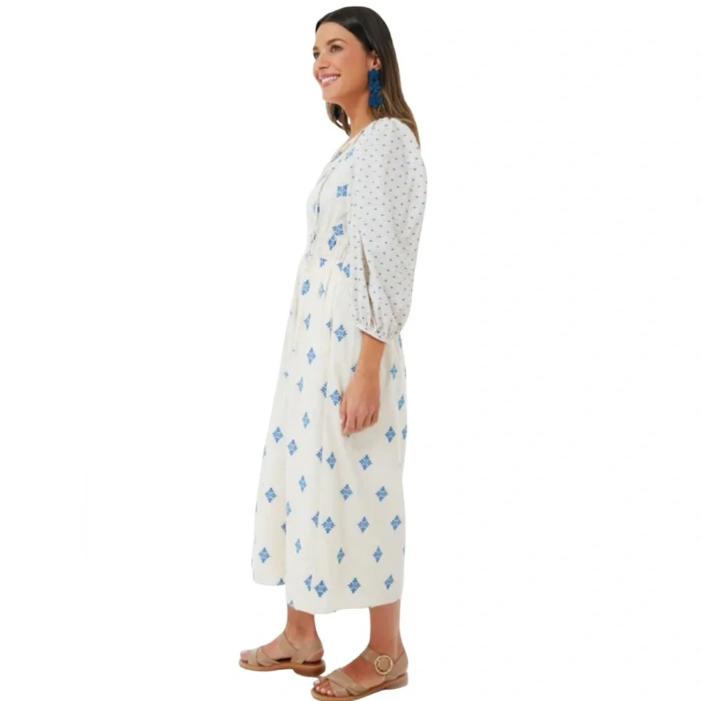 Hunter Bell Blue Medallion Clementine Dress - Picture 3 of 15